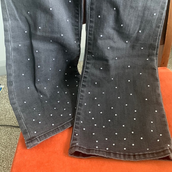 Madewell Cali Demi-Boot Jeans: Scattered Metallic Dots Edition - Picture 4 of 5